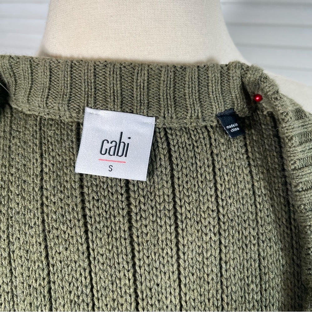 CAbi Aerial Green Knit Cardigan Sweater 
Size:‎ Small - Picture 9 of 12